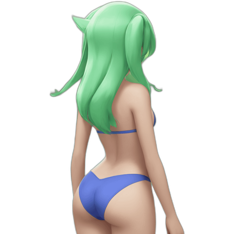 gardevoir pokemon full body pawg small swimsuit back emoji