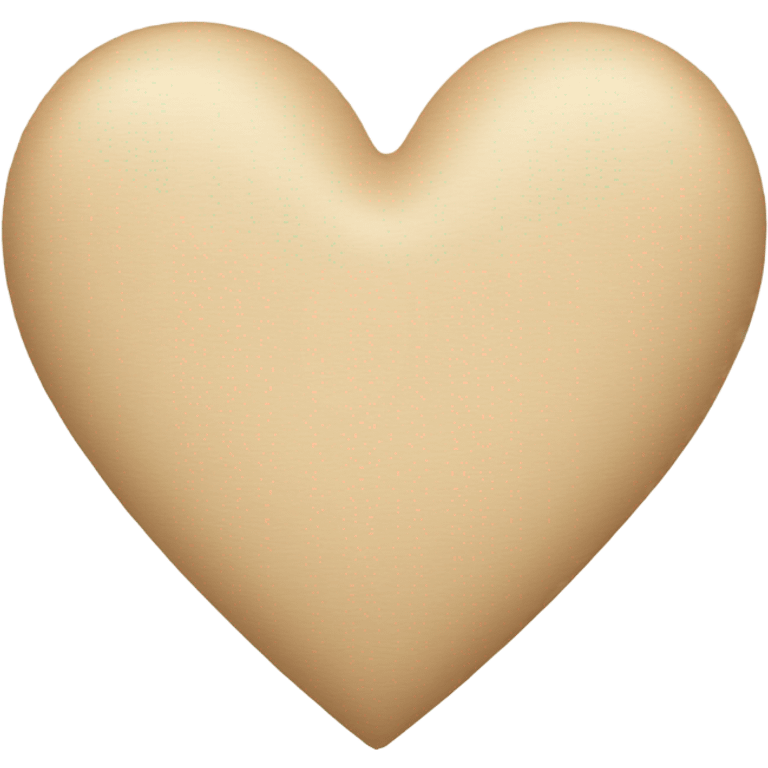 Beige heart  emoji