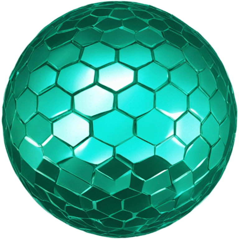 Teal disco ball  emoji