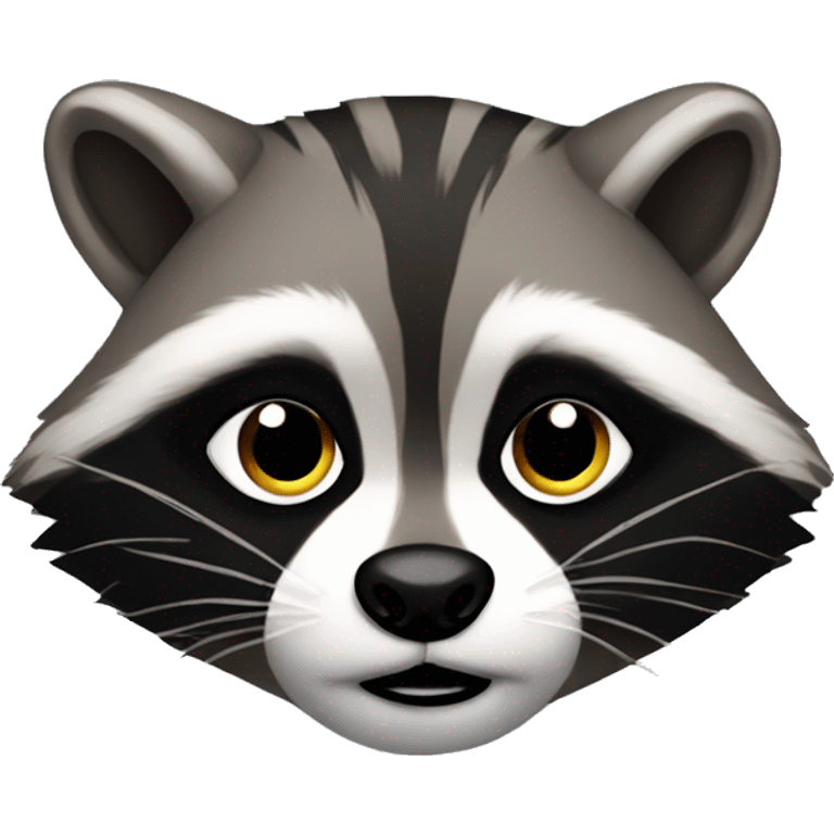 Racoon earing emoji