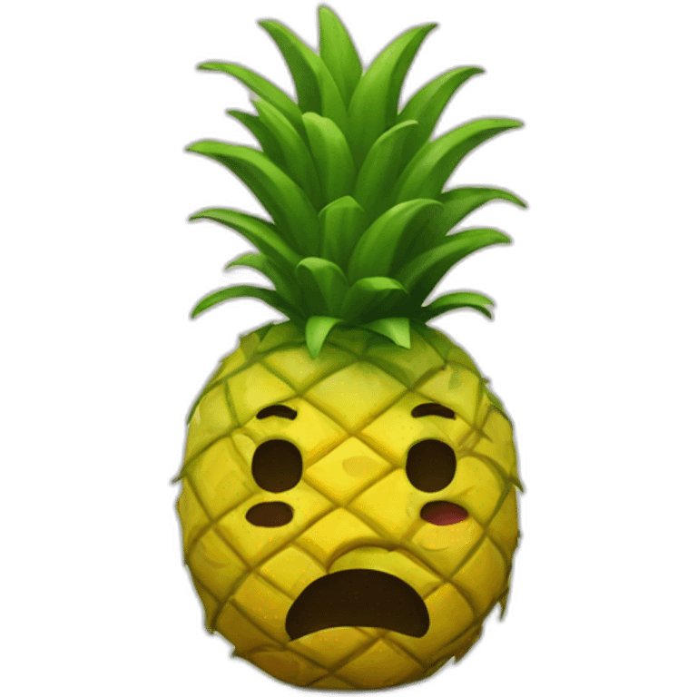 Depressed Pineapple Man emoji