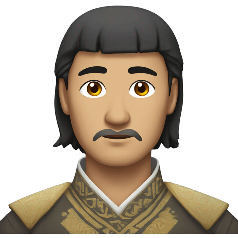 sad  Kazakh men photorealistic serious emoji