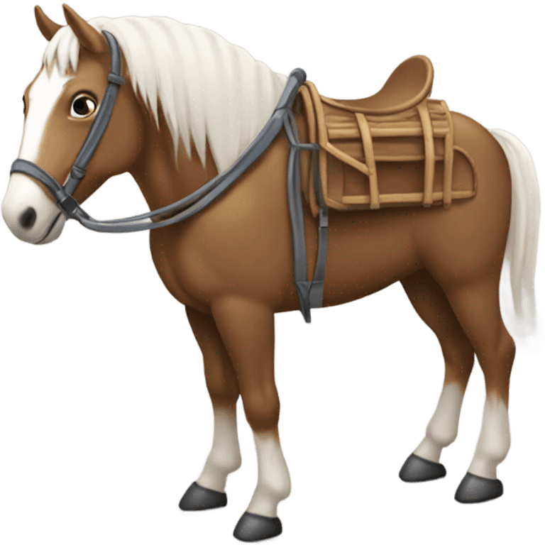 Caballo con silla  emoji