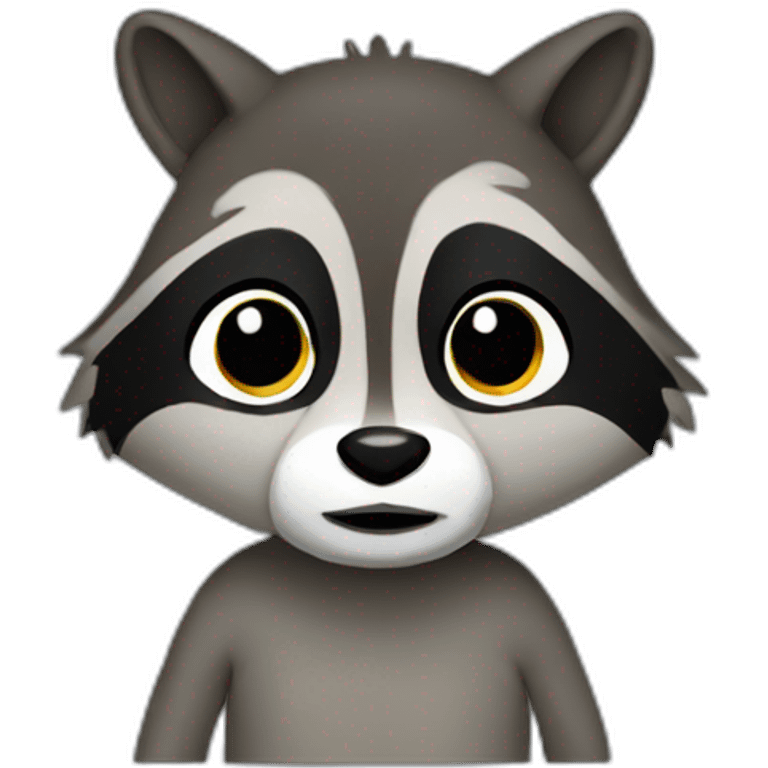 raccoon man emoji