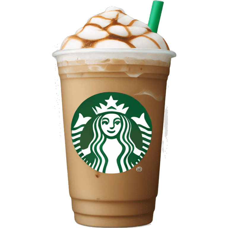 Starbucks iced latte emoji