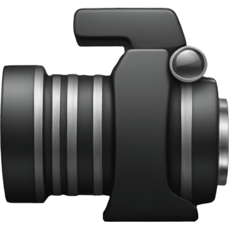 mix of lens of a camera and dumbell emoji