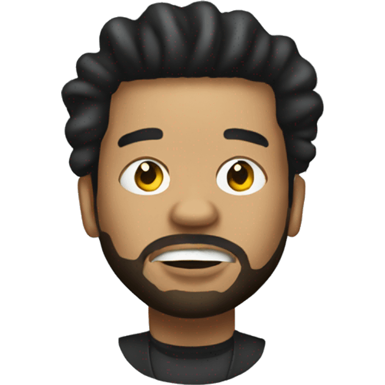 The Weeknd taking pills emoji