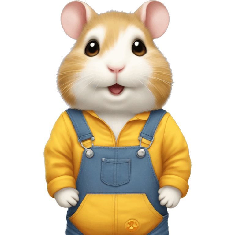 hamster in overalls inscription Nanxing emoji