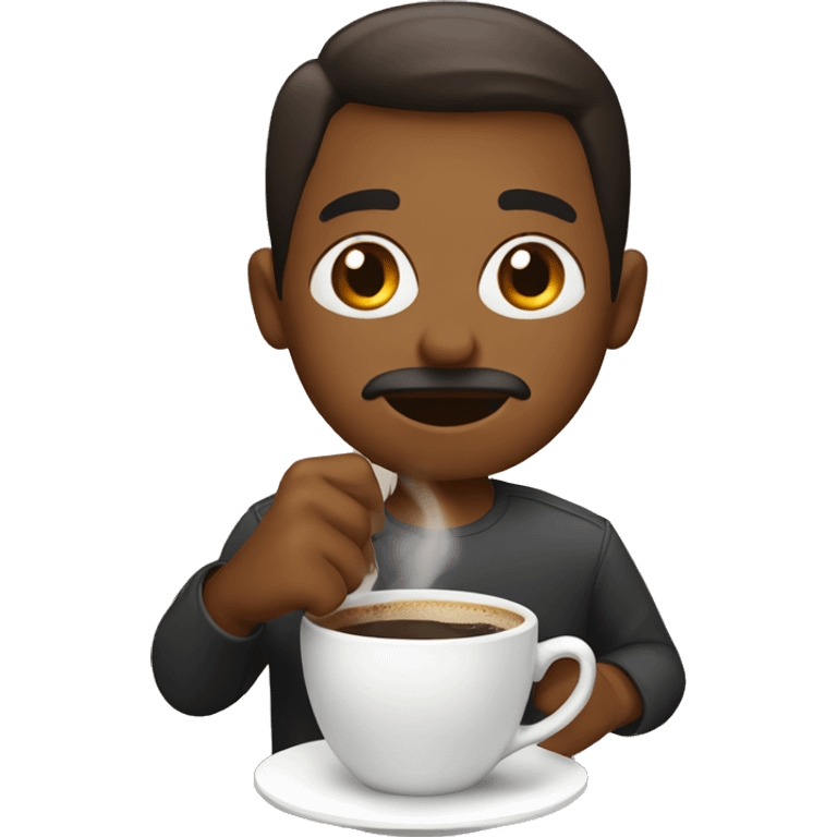 drinking coffee emoji