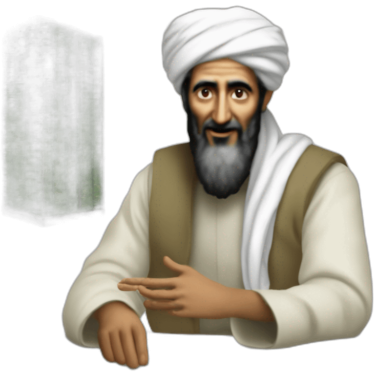 Osama bin laden selling Uranium-238 emoji