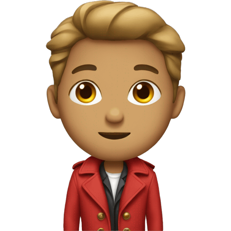 Red trench coat emoji