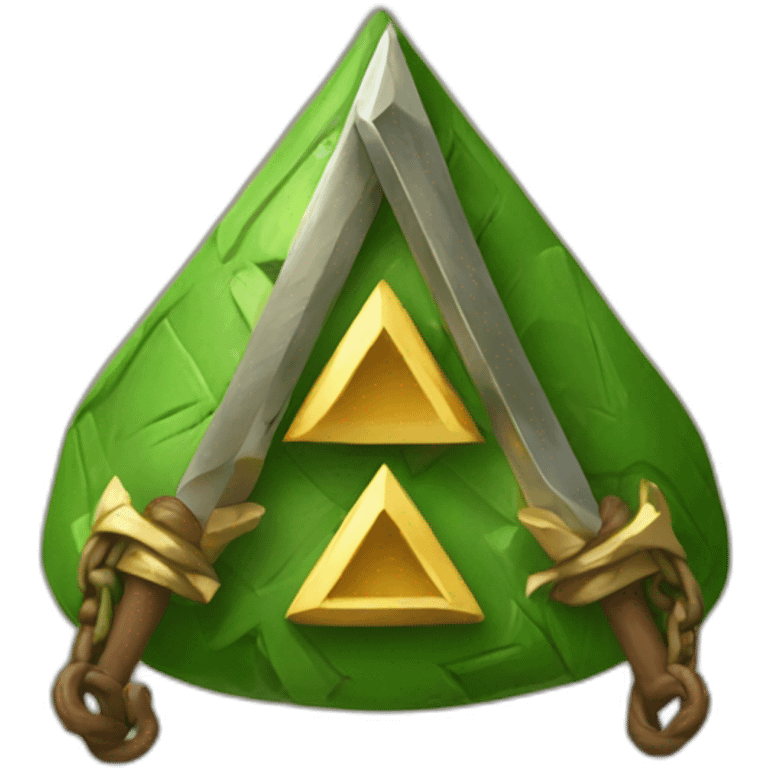 Link with triforce emoji