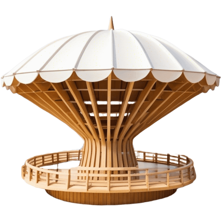 Cinematic Realistic Metropol Parasol Landmark Emoji, depicted with a modern wooden structure set against a vibrant cityscape rendered with detailed textures and dynamic, contemporary lighting. emoji