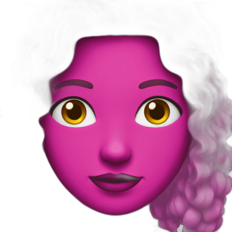 Fan in Magenta color emoji