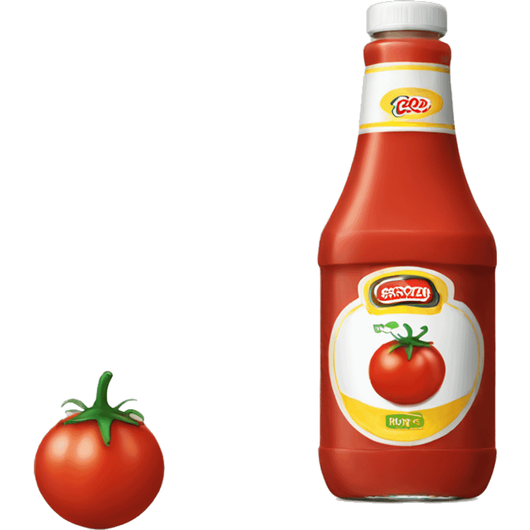 a bottle of tomato ketchup emoji