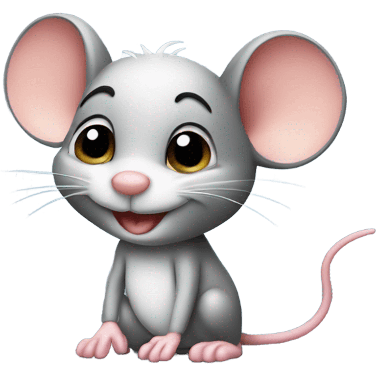 Winky mouse emoji