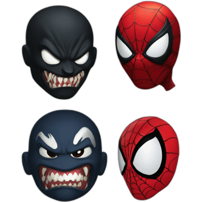 Venom contre spiderman emoji