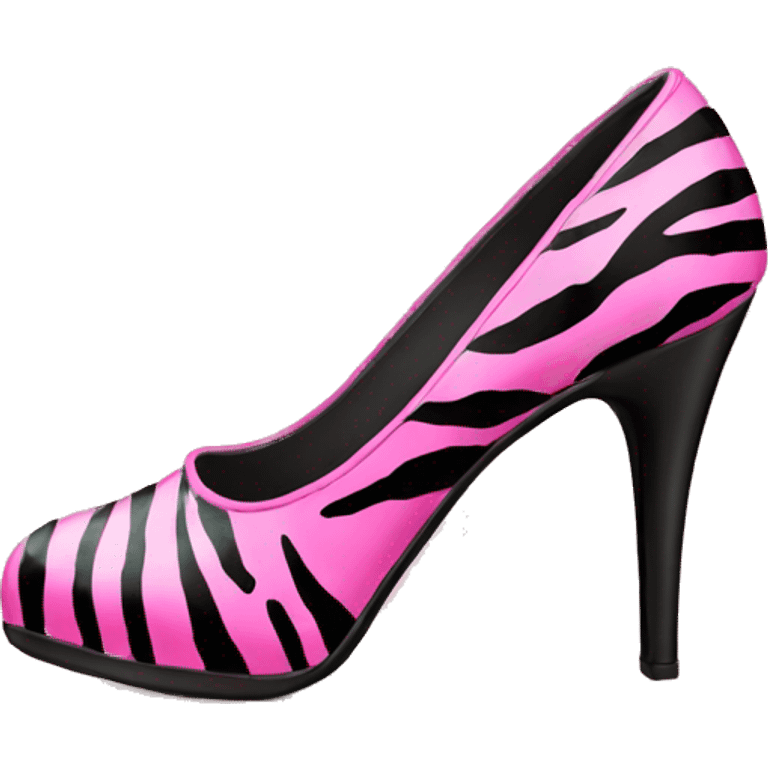 pink zebra heels  emoji