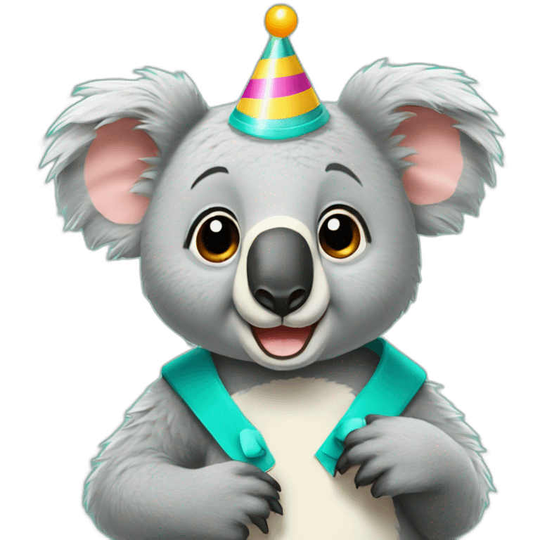 Koala bear birthday emoji