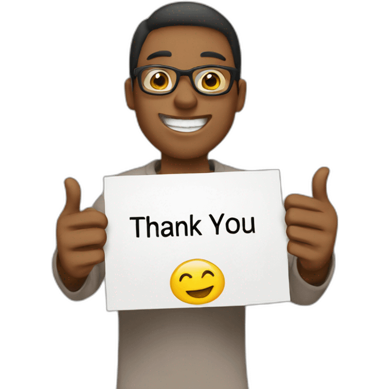 Thank you text  emoji