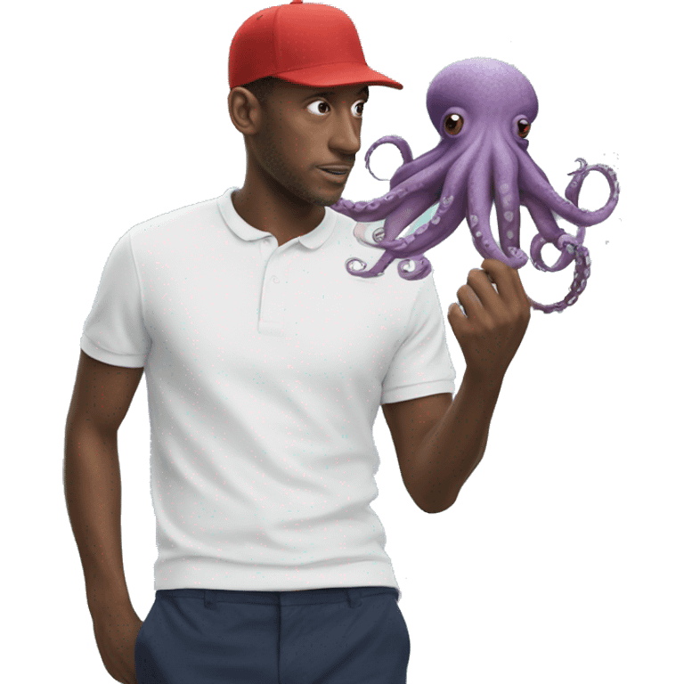 octopus with cap lacoste emoji