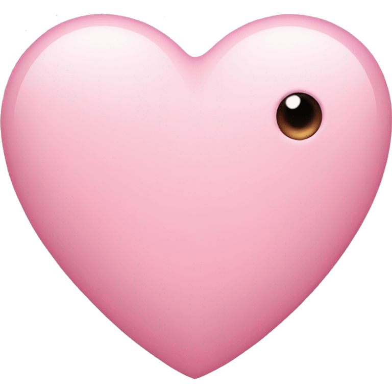 Light pink heart with eyes emoji