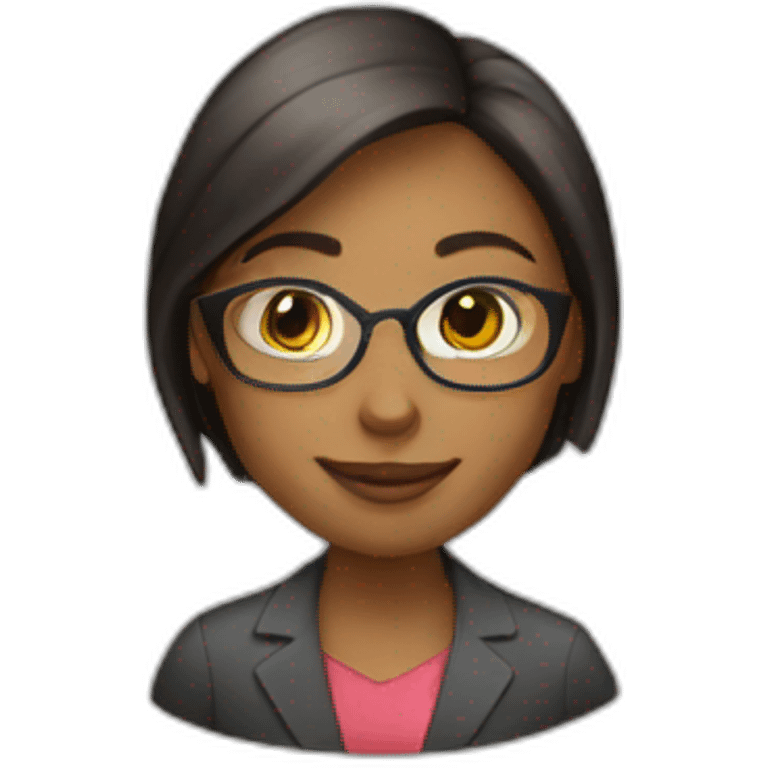 Young lady teacher emoji