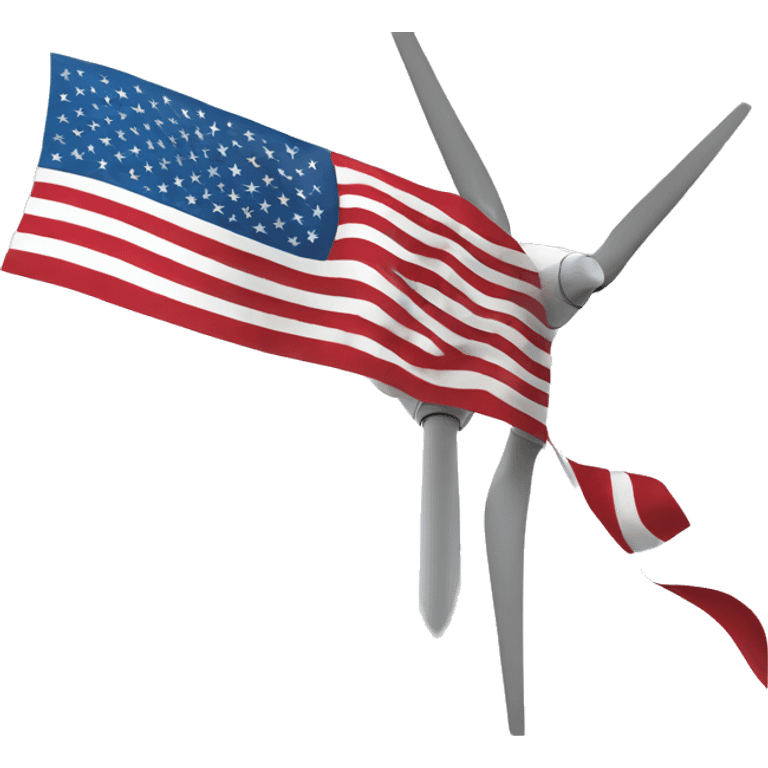 wind generator usa flag emoji