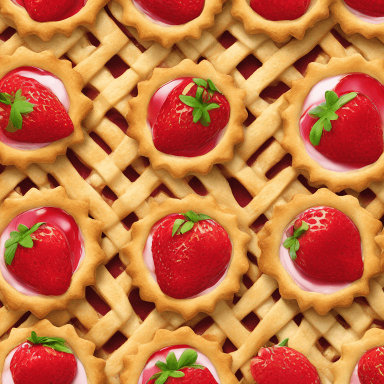 Crostata alla fragole emoji