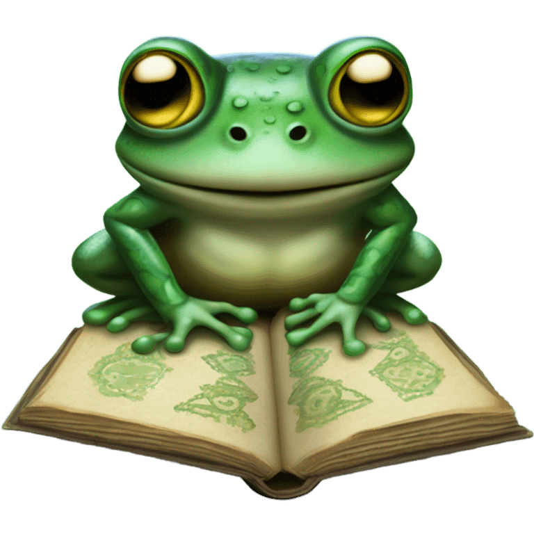 Frog as Occult sorcerer  emoji