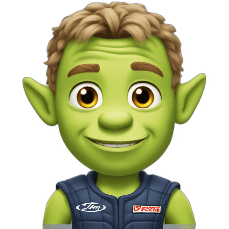 Shrek with Max Verstappen emoji