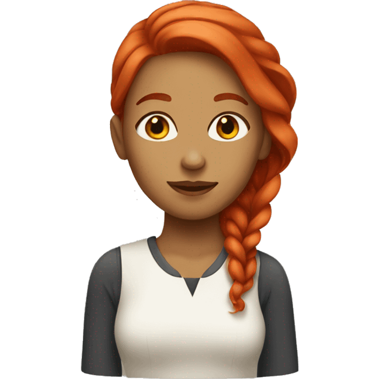 Woman with red hair  emoji