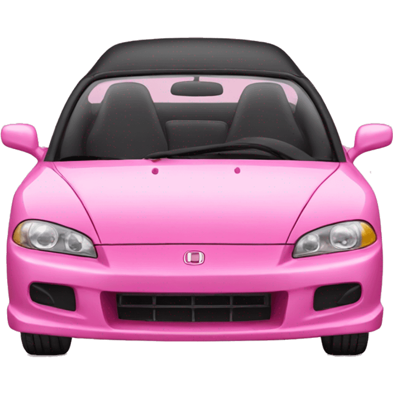 Pink Honda car emoji