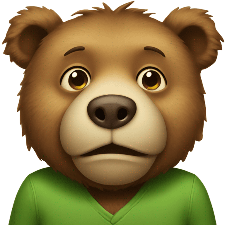 smirky bear emoji