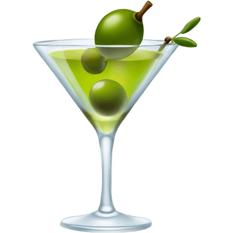 Martini with olive emoji