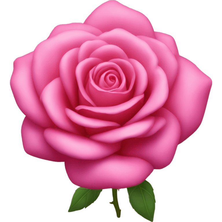 una rosa de color rosa emoji