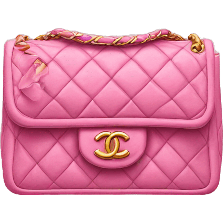 Pink chanel bag emoji