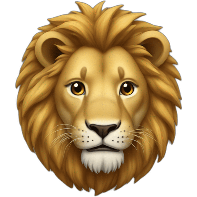 un lion qui grogne emoji