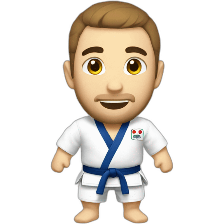 Judoka qui fait un étranglement emoji