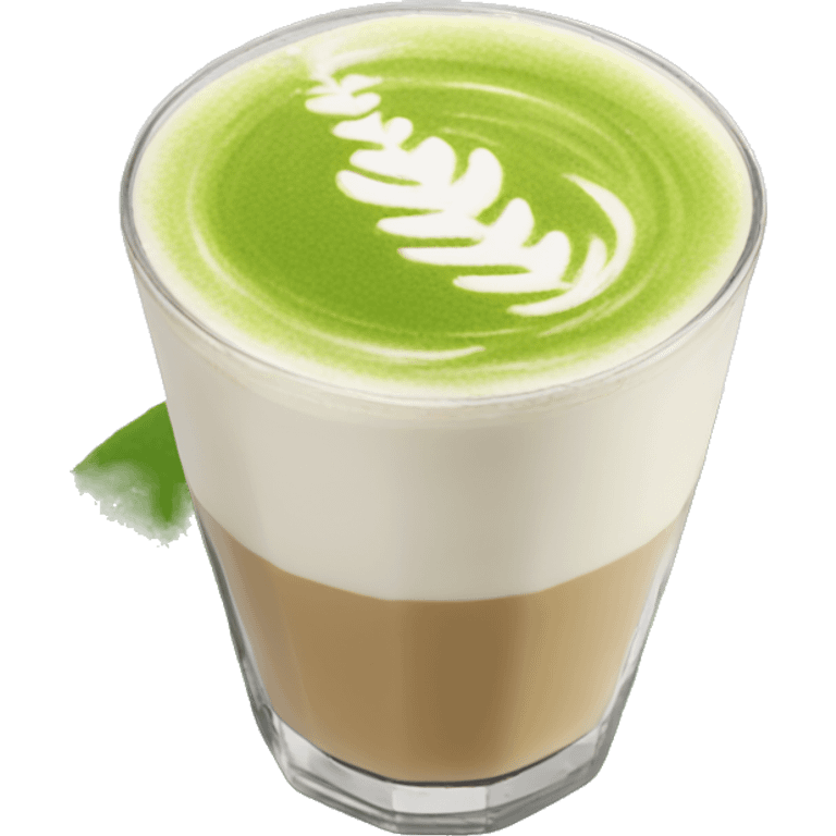 Matcha latte iced  emoji