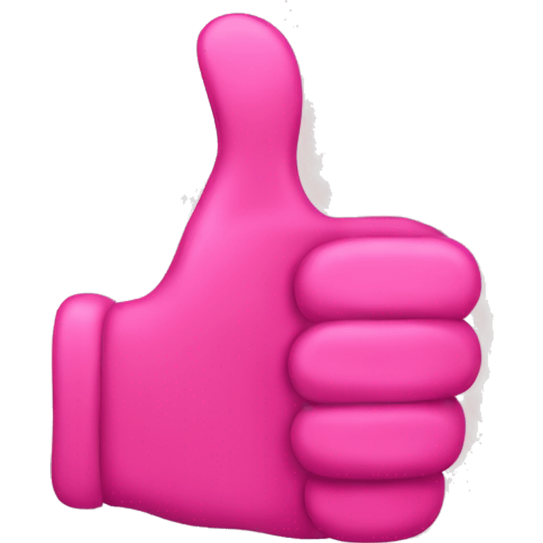 Pink thumbs up emoji