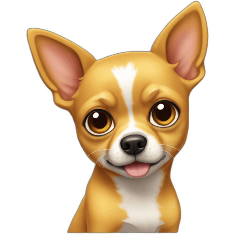 chihuahu perro amarillo emoji