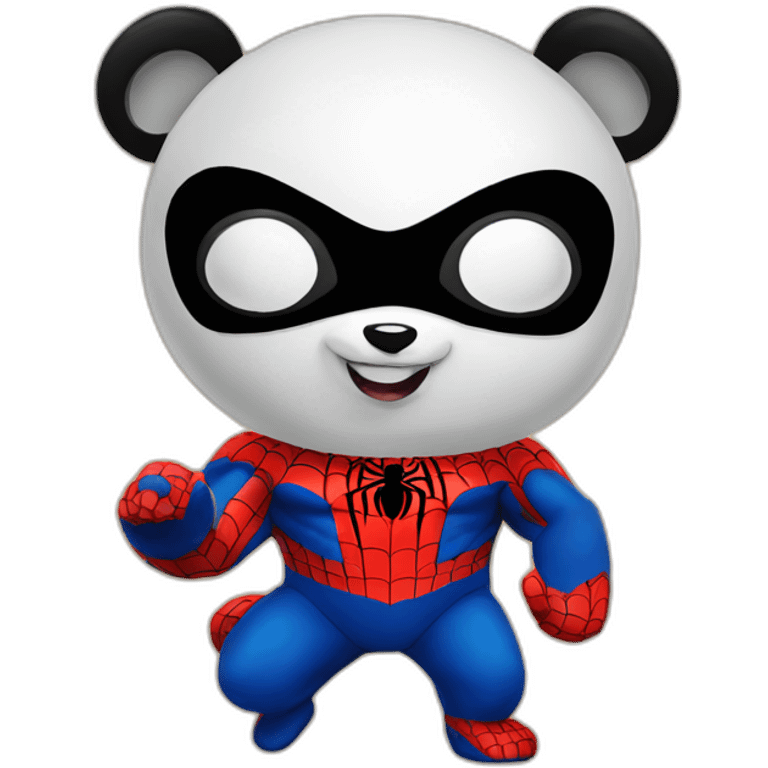 panda-spiderman emoji