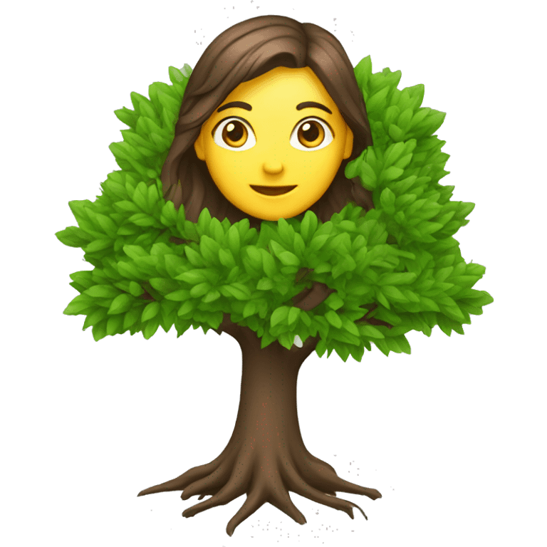 environmental scientist female tree emoji