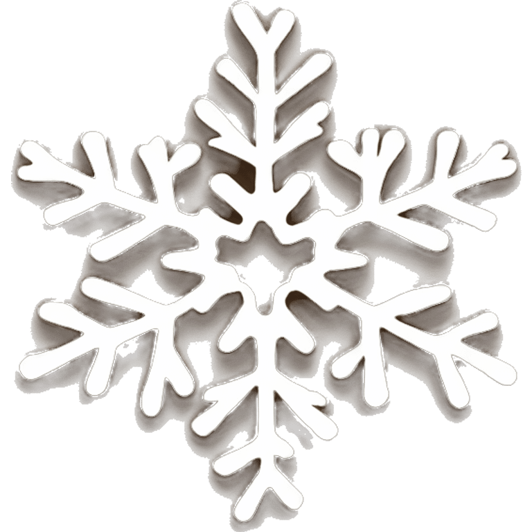 a brown snow flake emoji