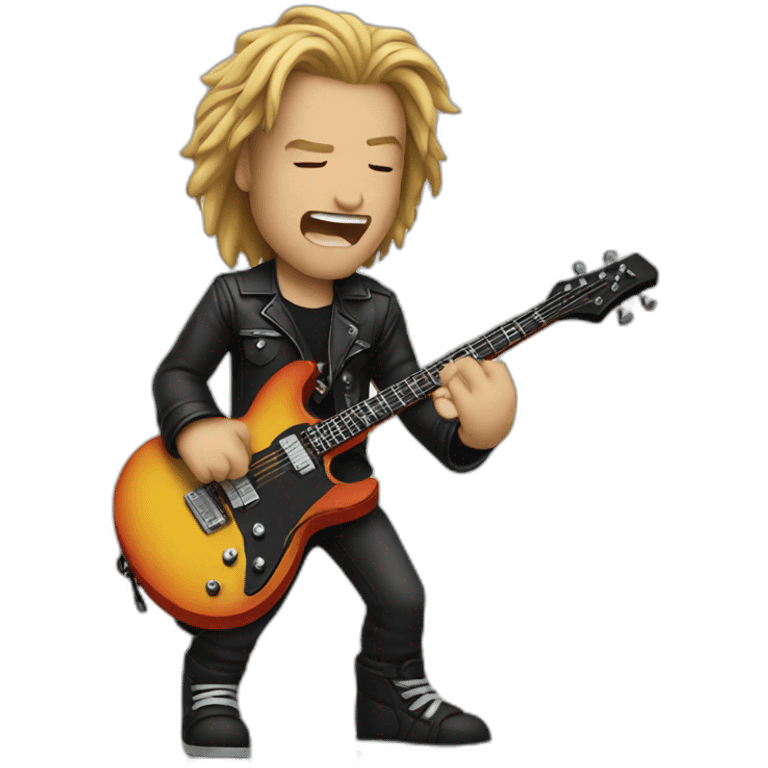 metal guitarist emoji