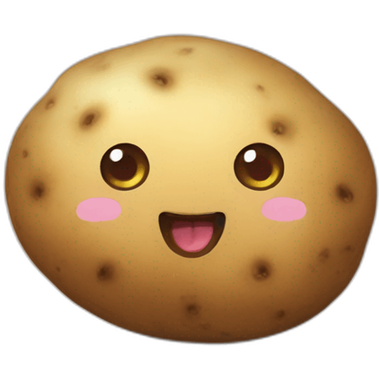 Kawaii potato emoji