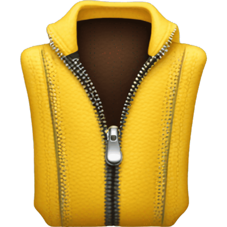  emoji with an open zipper  emoji