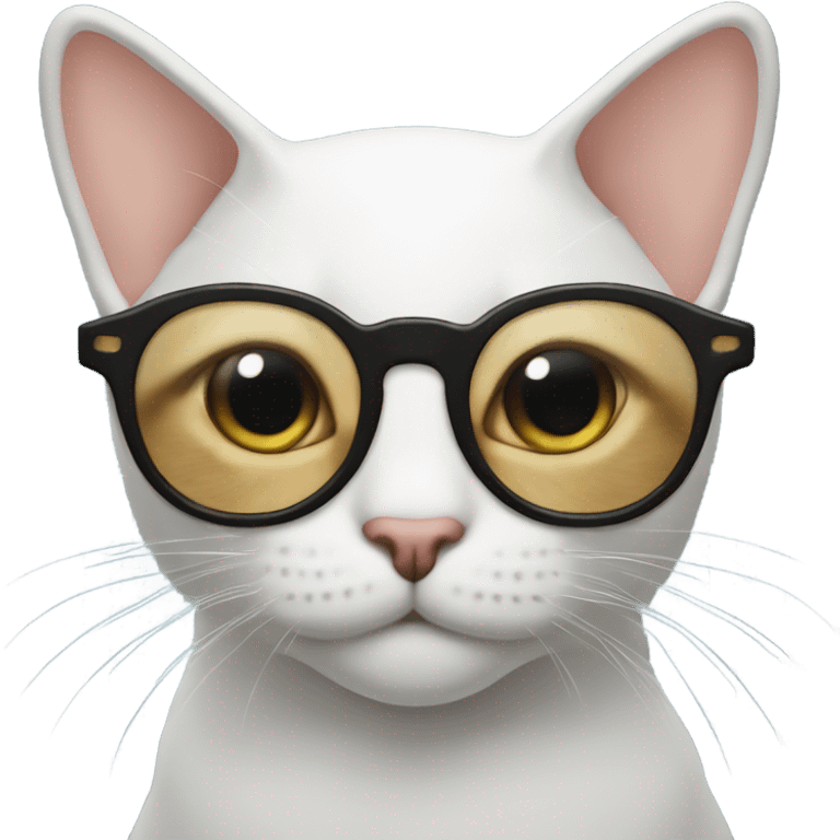 Gato con lentes  emoji