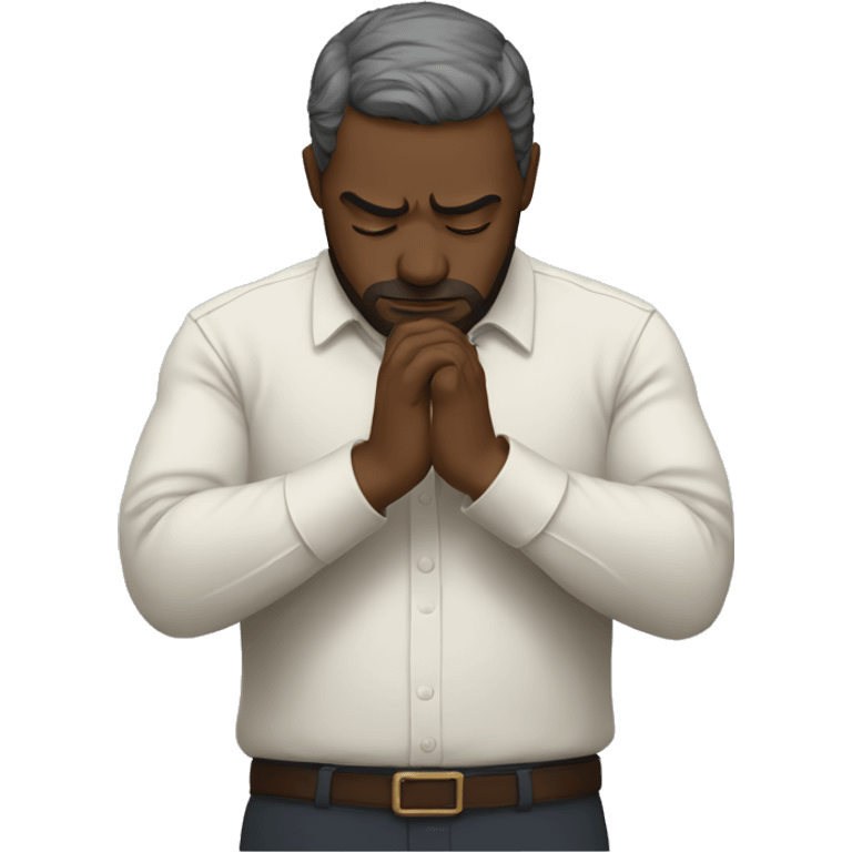 man bowing with respect emoji